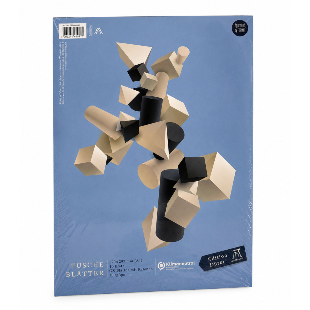 5x Edition Dürer Tuscheblätter DIN A4 – 200 G/m² – 10 Blatt