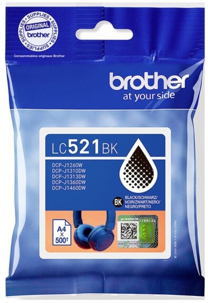64330_Brother_LC-521_BK_black_für_Brother_DCP-J_1260_1310_1313