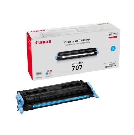 42631_Original_Canon_Toner_707_cyan_für_i-SENSYS_LBP_5000_5100_Neutrale_Schachtel
