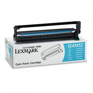 Original Lexmark Toner 12A1452 cyan für Optra Color 1200 oV