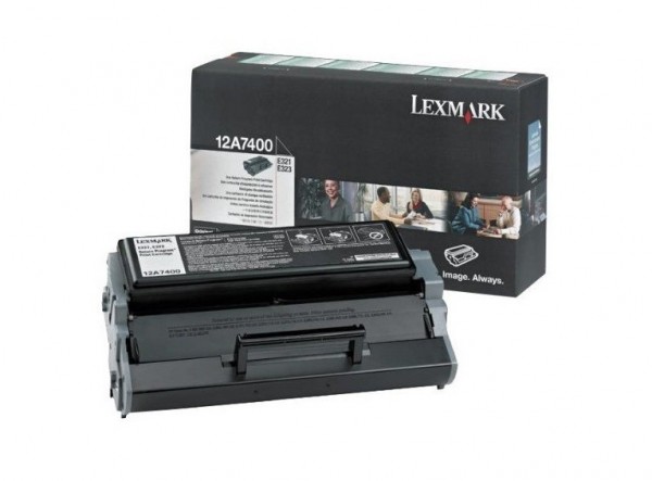 45988_Original_Lexmark_Toner_12A7400_schwarz_für_E_321_323