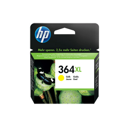 Original HP 364 XL Tinte Patrone gelb Deskjet 3070A 3520 3522 D5400 MHD