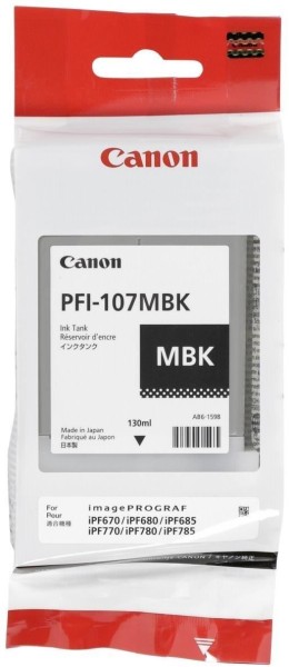 50995_Original_Canon_Tintenpatrone_PFI_107_MBK_Mattschwarz_für_imagePROGRAF_IPF_670_AG