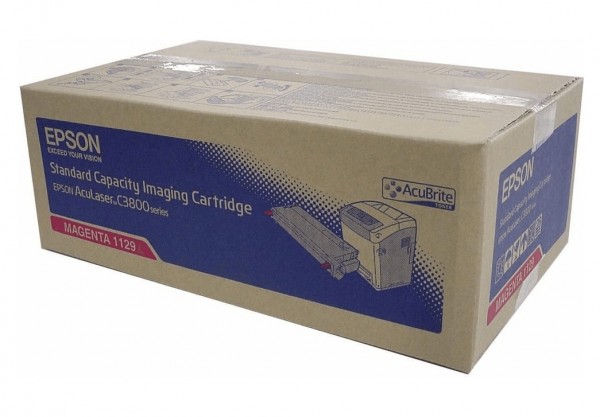 45075_Original_Epson_Toner_S051129_magenta_für_Aculaser_C_3800_Neutrale_Schachtel