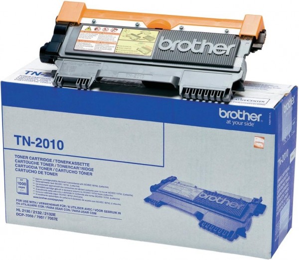 Original Brother Toner TN-2010 schwarz für HL 2130 2132 DCP 7055 7057