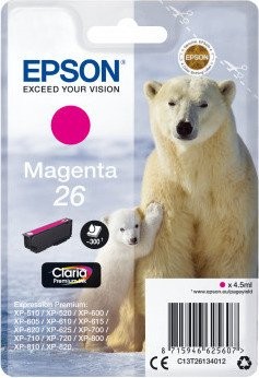 Original Epson Tinten Patrone 26 magenta für Expression 510 600 700 800