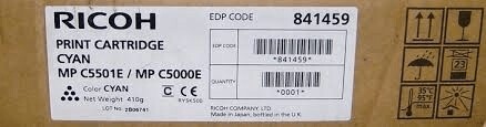 63387_Original_Ricoh_Toner_841459_cyan_für_Ricoh_MP_C5501_B-Ware