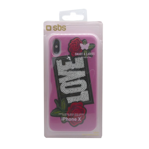 46968_SBS_Handyhülle_Cover_Patch_Love_Iphone_XS/X_Rosa
