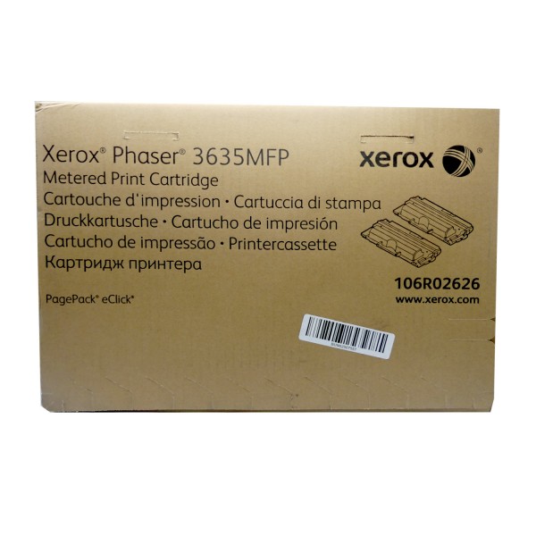 Original Xerox Toner 106R02626 schwarz für Phaser 3635 MFP B-Ware