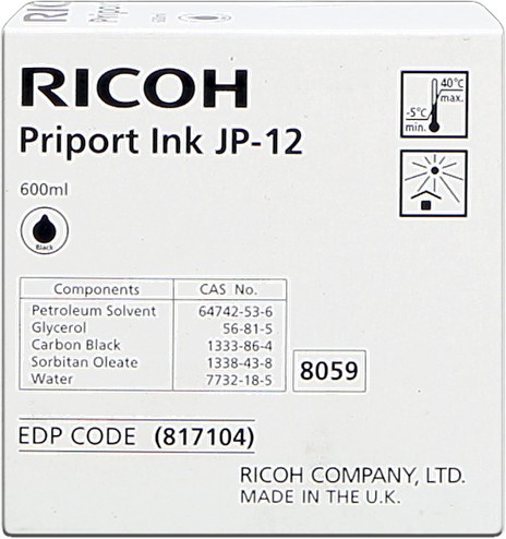 60777_Original_Ricoh_JP-12_817104_schwarz_für_DX_3243_JP_1030_1210_1215_1225_1230_1250_1255_OEM