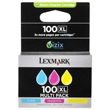 Original Lexmark Tinte Patrone 100XL Multipack (14N0850) 3er-Pack
