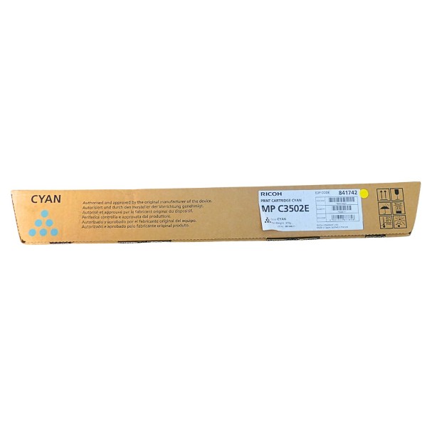 62250_Original_Ricoh_Toner_841742_cyan_für_Aficio_MP_C3002_C3502_B-Ware