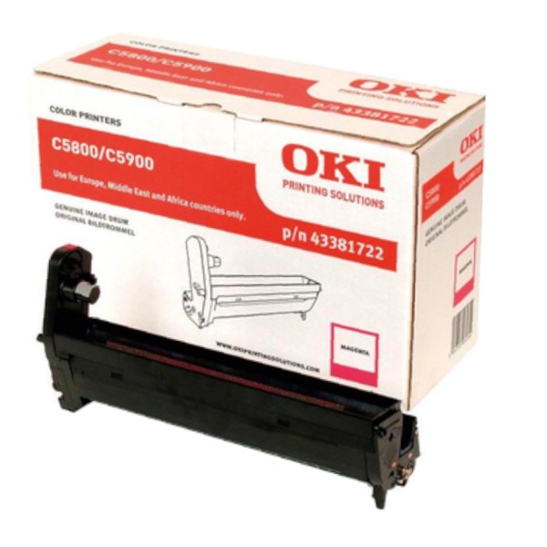 25499_Original_OKI_Trommel_43381722_magenta_für_C_5500_5800_B-Ware