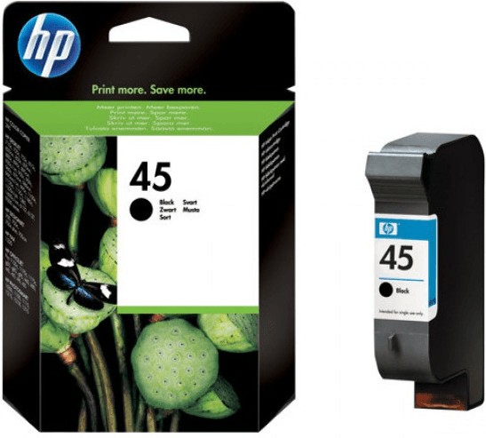 Original HP 45 Tinte Patrone schwarz Deskjet 1000 1100 1120 1180 1220 1280 MHD
