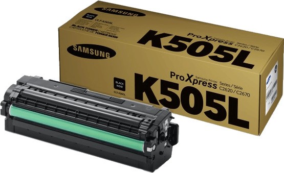 Original Samsung Toner CLT-K505L schwarz für C2620DW C2670FW B-Ware