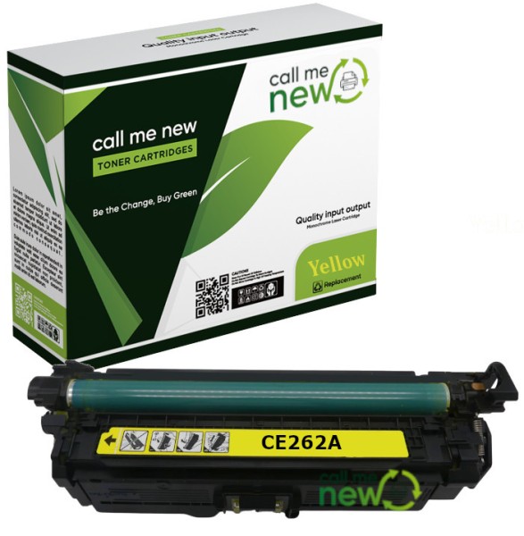 Callmenew Toner für HP CE262A gelb Color LaserJet CP 4500 4520 4525 CM 4500 4540