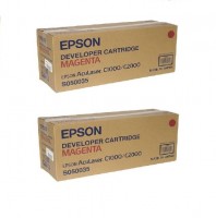 2x Original Epson Toner C13S050035 magenta AcuLaser C 1000 2000 B-Ware