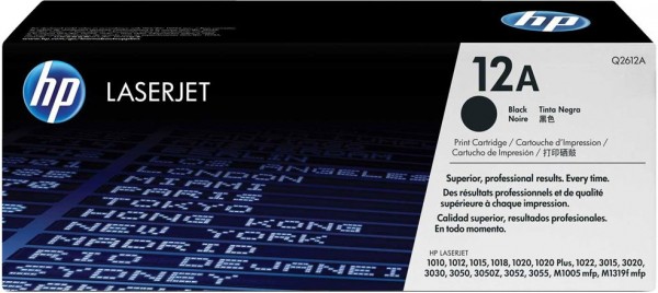 Original HP Toner 12A Q2612A für LaserJet M1319F M1005 3055 3052 3050