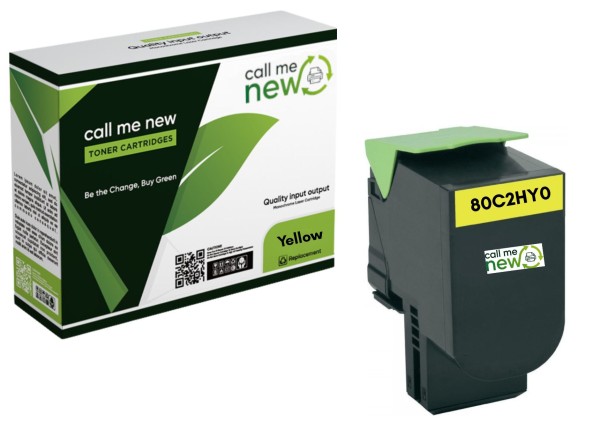 61909_Callmenew_Toner_kompatibel_mit_Lexmark_Toner_802HY_80C2HY0_gelb_für_CX410_CX510