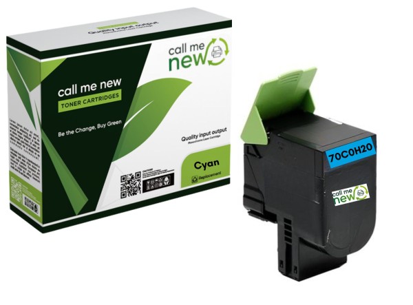 61926_Callmenew_Toner_kompatibel_mit_Lexmark_Toner_70C0H20_cyan_für_CS310_CS510