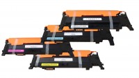4 XL Reman Toner für Samsung CLP 320 325 CLX 3180 3185 Set