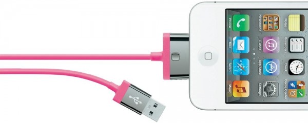47607_Belkin_Mixit_Lade-/Synchronisierungskabel_rosa_2_m_iPod_Nano_Classic_Touch_iPhone_4S_iPad
