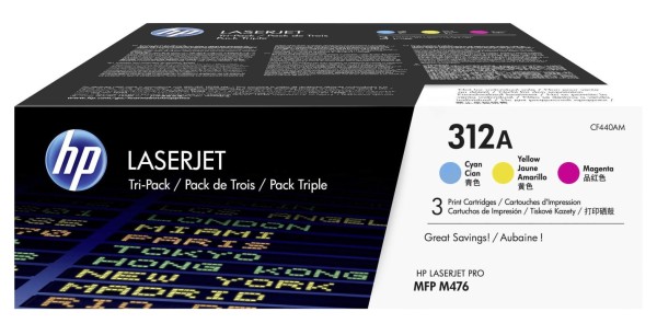 20376_Original_HP_Toner_CF440AM_CY/MG/YE_für_Color_LaserJet_Pro_MFP_M_476_B-Ware