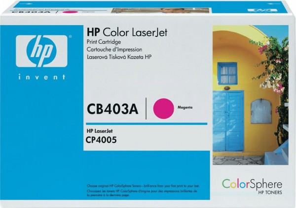 Original HP Toner CB403A magenta für Color LaserJet CP 4005 NEU umverpackt