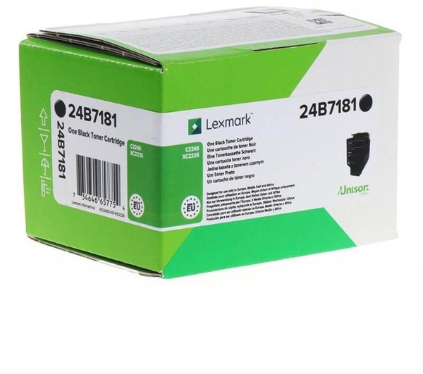 62235_Original_Lexmark_Toner_24B7181_schwarz_für_Lexmark_C2240,_XC_2235_B-Ware