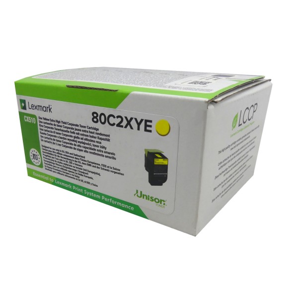 Original Lexmark Toner 80C2XYE 802XYE gelb für CX510 oV