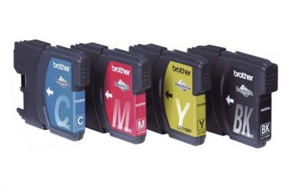4x Original Brother LC-1100 Tinte SET für DCP 185 383 385 387 395 585 6690 Blister