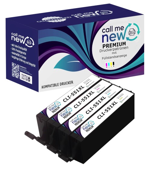 57069_5x_callmenew_Premium_TINTE_PATRONE_für_Canon_PGI-550/CLI-551_XL_Pixma_IP7250_MG5650_MG6450_MX925
