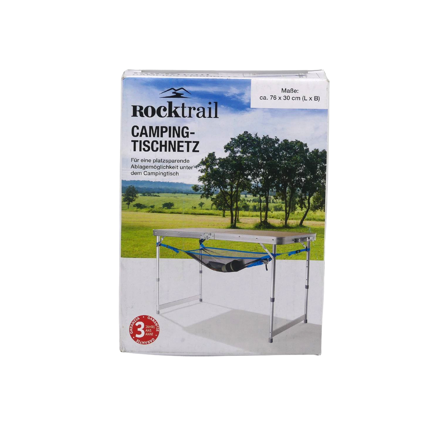 Rocktrail Camping-Tischnetz Aufbewahrung platzsparend Ablagemöglichkeit  atmungsaktiv zusammenfaltbar, Freizeitbeschäftigungen, Freizeit &  Lifestyle, Aktionen