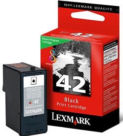 Original Lexmark Tintendruckkopfpatrone 42 schwarz für X 4800 4850 4900