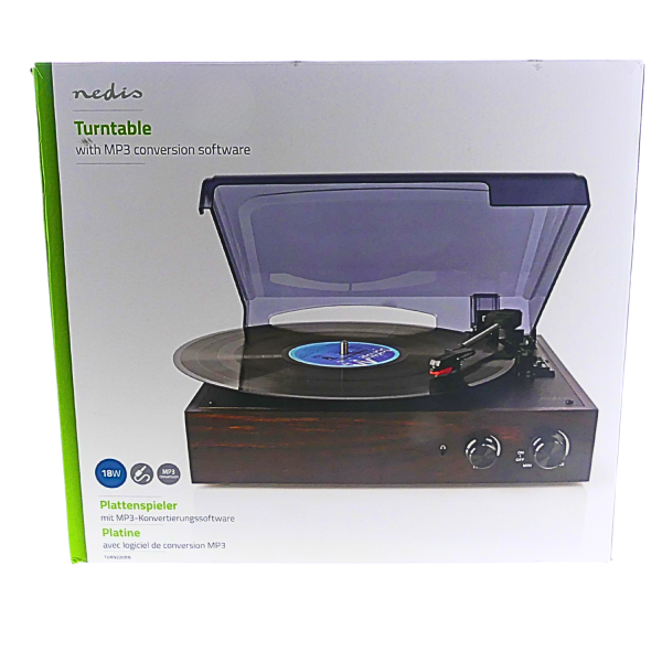 62738_NEDIS_Plattenspieler_Riemenantrieb_18W_Integrierter_Verstärker_MP3_Umwandlung