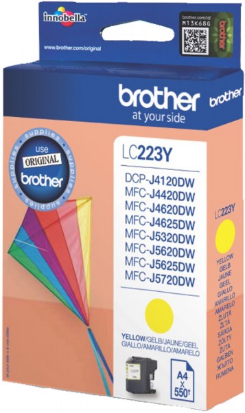 Original Brother Tinte Patron LC-223Y gelb