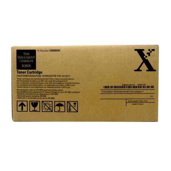 Original Xerox Toner 106R00587 schwarz für WorkCentre Pro 421