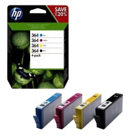 4x Original HP 364 Tinte Patrone DESKJET 3070A 3520 3522 OFFICEJET 4620 Blister