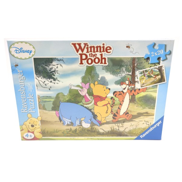 53005_Ravensburger_Puzzle_Winnie_the_Pooh_Sparziergang_mit_Freunden_090112_2_x_20_Teile_26_x_18_cm_NEU_OVP