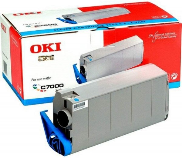 Original OKI Toner 41963007 cyan für C 7100 C7300 C7500 C7350 B-Ware
