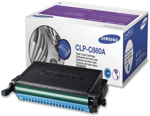 Original Samsung Toner CLP-C660A cyan für CLP 605 611 660 oV