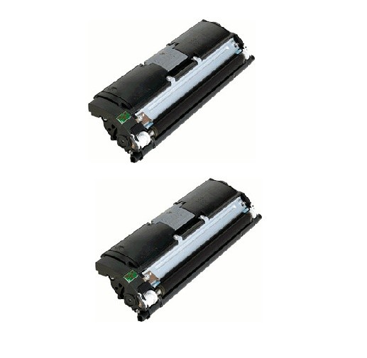 2x Original Konica Minolta Toner 1710589-004 schwarz für Magicolor 2400 B-Ware