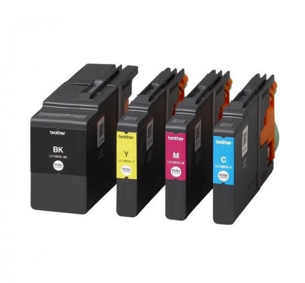 4x Original Brother Tinte Patrone LC-1280XL für MFC-J 5910 6510 6910 Blister