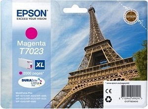 Original Epson Tinten Patrone T7023 XL magenta für WorkForce 4025 4520 4595