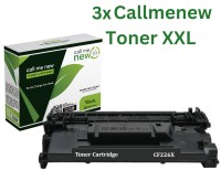 3x Callmenew Toner CF226X 26X schwarz für HP Laserjet Pro MFP M 402 426