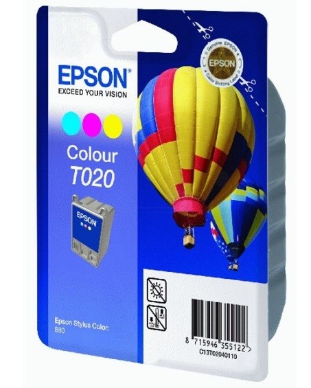 Original Epson Tinten Patrone T020 farbig für Stylus Color 8 880