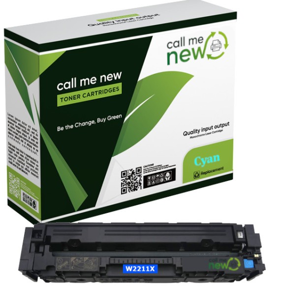 52248_Callmenew_Toner_für_HP_W2211X_cyan_Color_LaserJet_Pro_M_255_MFP_M_282_283