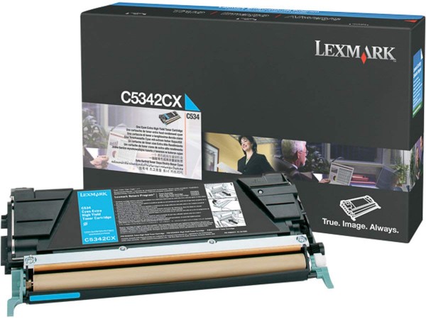 Original Lexmark Toner C5342CX cyan für Optra C 534 / C 534