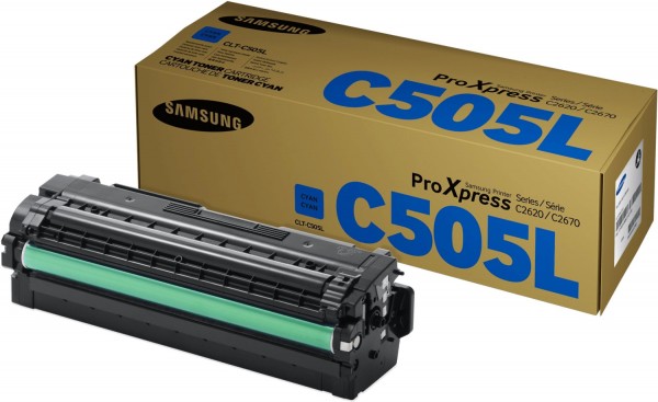 44380_Original_Samsung_Toner_CLT-C505L_für_C2620DW_C2670FW_Neutrale_Schachtel