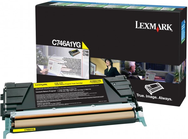 Original Lexmark Toner C746A1YG gelb für C 746 C 748